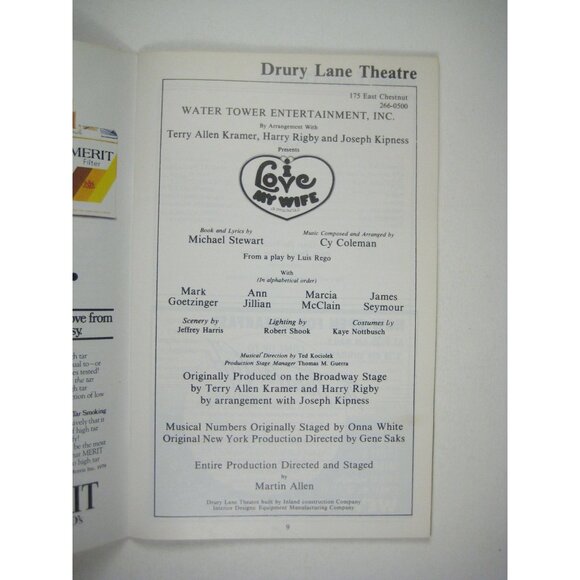 I Love My Wife Stagebill 1979 Lane theater Louis Rego Mark Goetziner Stewart - Picture 3 of 6